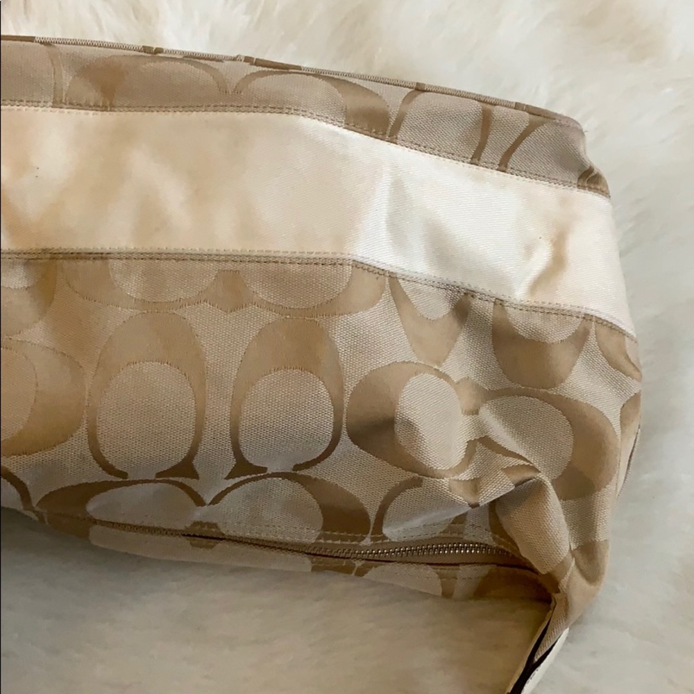 Coach | signature stripe monogram hobo bag - Picture 6 of 16